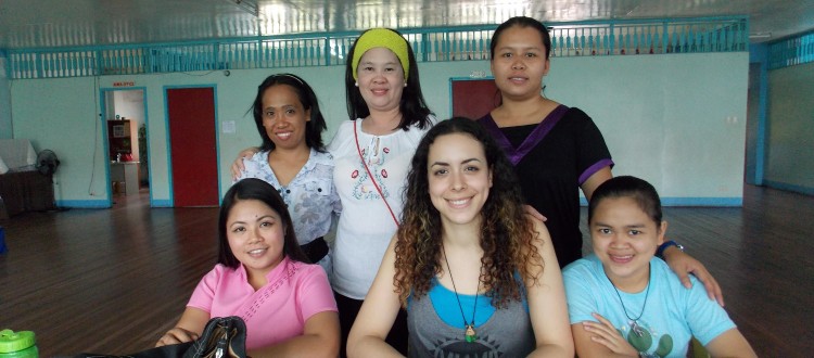 Melissa with some of her colleagues at ABC Bacolod School