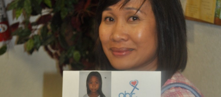 Rose Arlyn Anacleto Delighted After Selecting a Child for Sponsorship